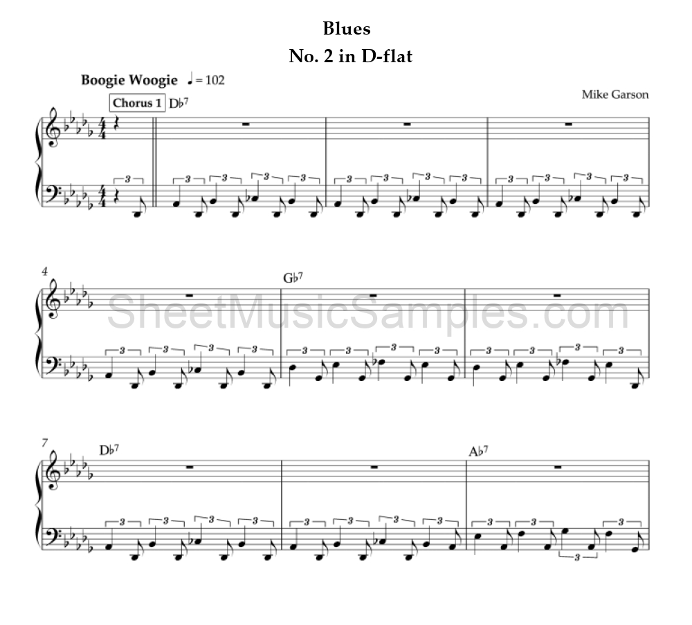 Blues - No. 2 in D-flat