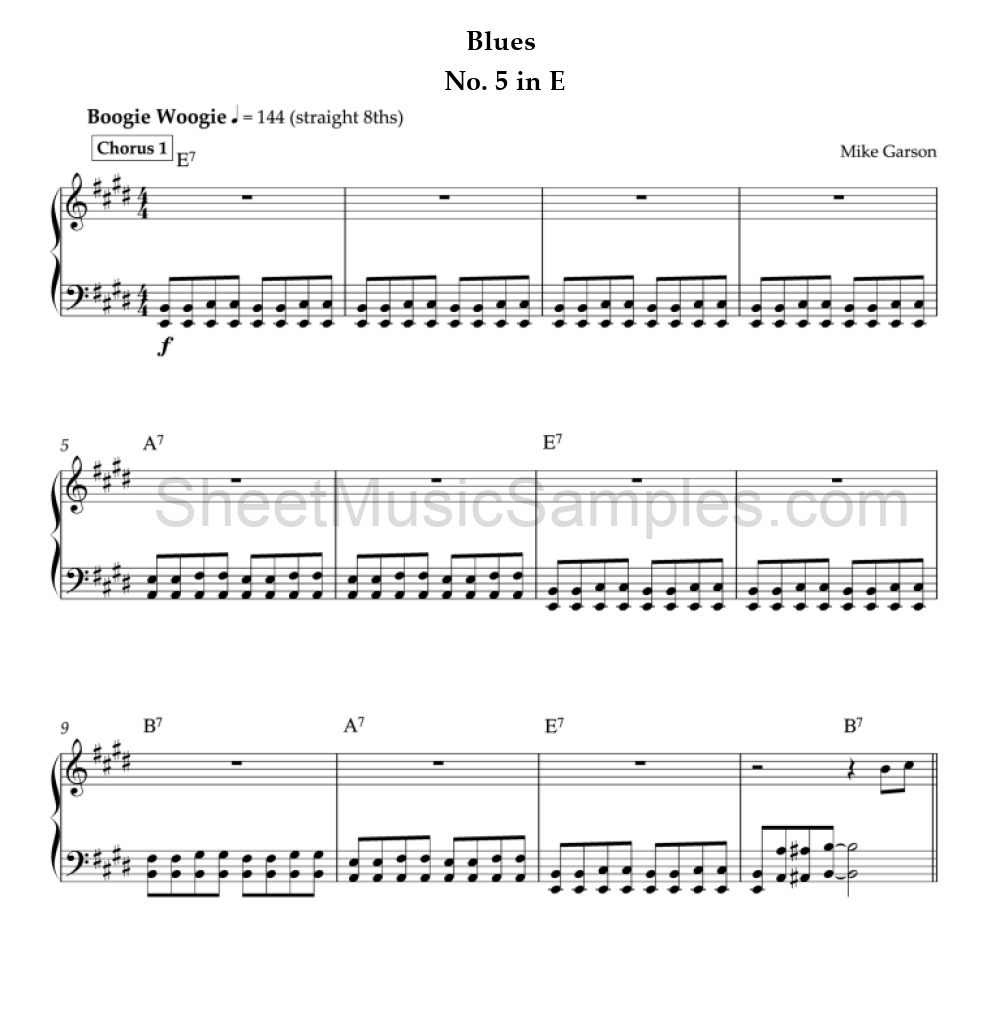 Blues - No. 5 in E