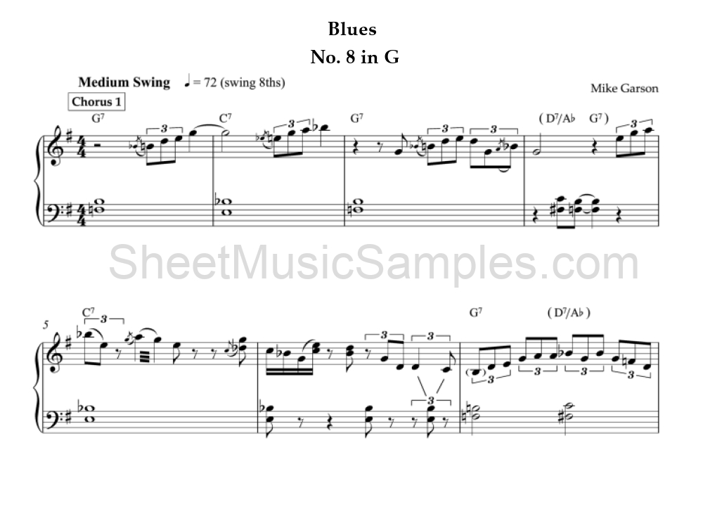 Blues - No. 8 in G