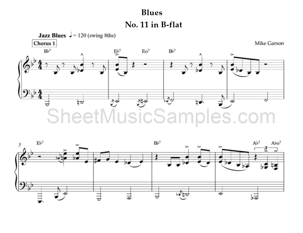 Blues - No. 11 in B-flat