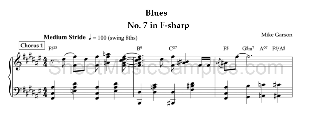 Blues - No. 7 in F-sharp