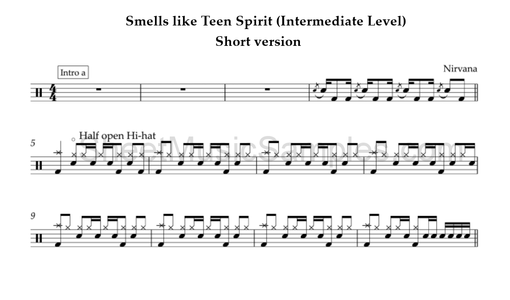 Smells like Teen Spirit (Intermediate Level) - Short version