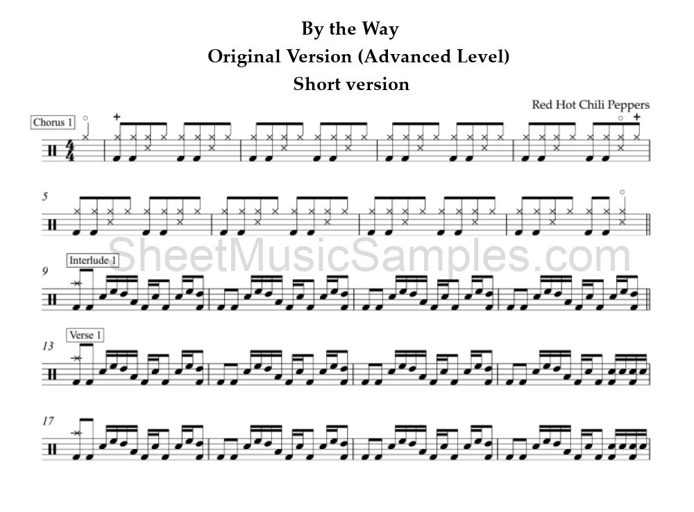 By the Way - Original Version (Advanced Level) - Short version