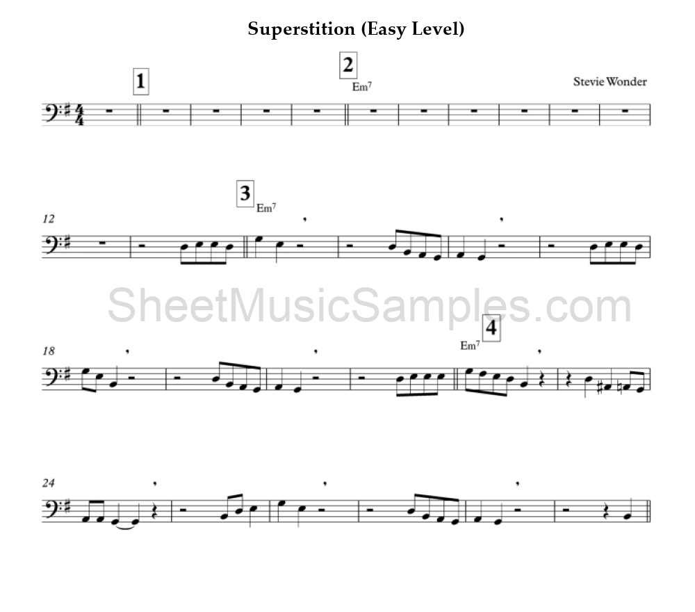 Superstition (Easy Level)