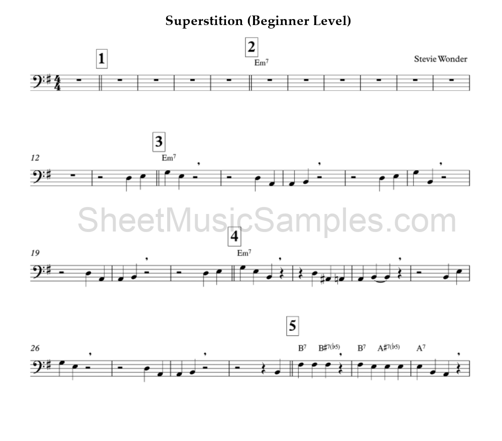 Superstition (Beginner Level)