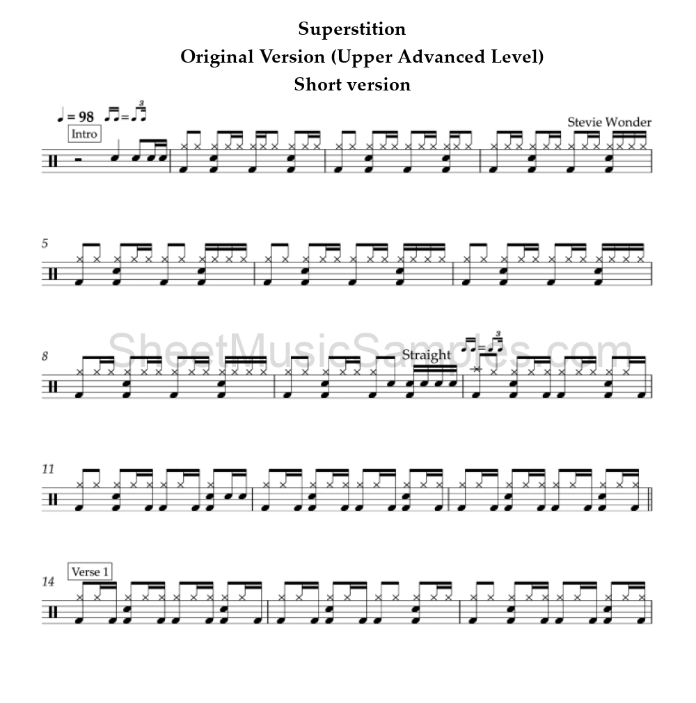 Superstition - Original Version (Upper Advanced Level) - Short version