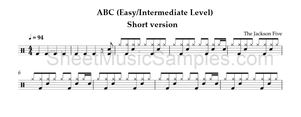 ABC (Easy/Intermediate Level) - Short version