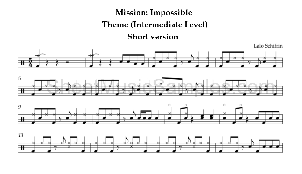 Mission: Impossible - Theme (Intermediate Level) - Short version