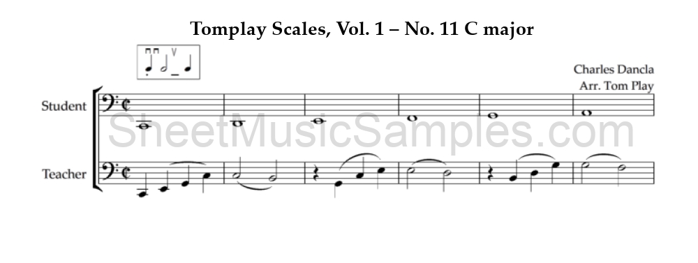 Tomplay Scales, Vol. 1 – No. 11 C major