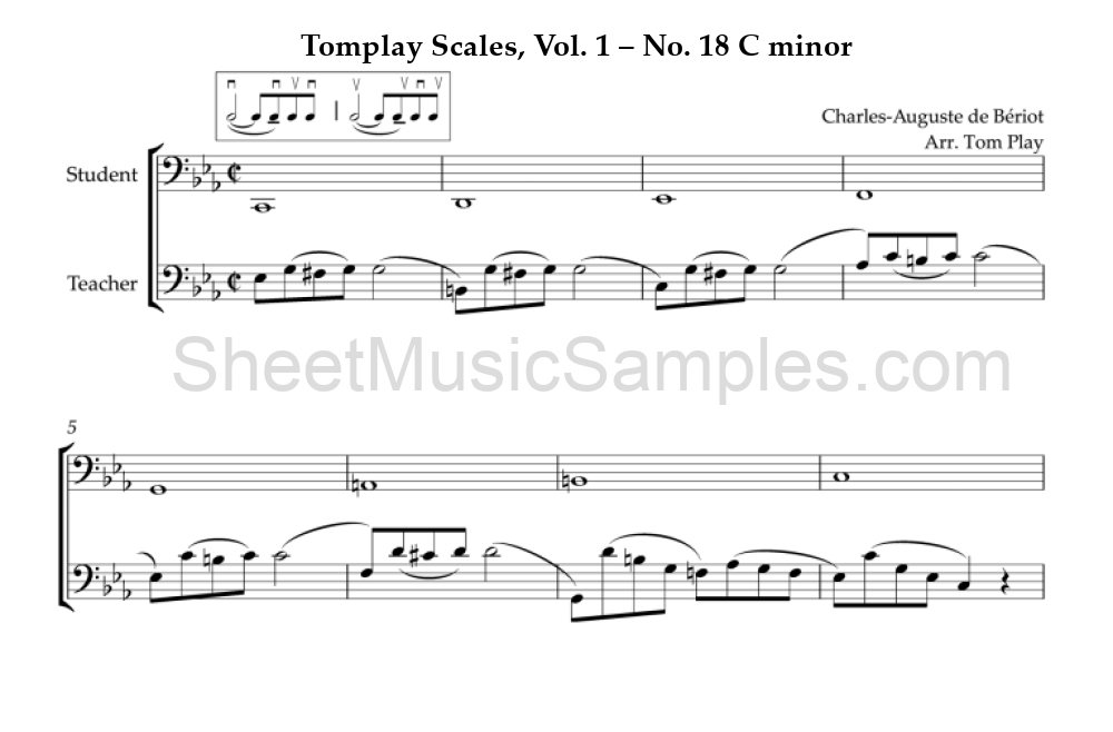 Tomplay Scales, Vol. 1 – No. 18 C minor