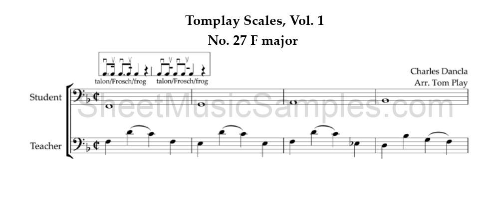 Tomplay Scales, Vol. 1 - No. 27 F major