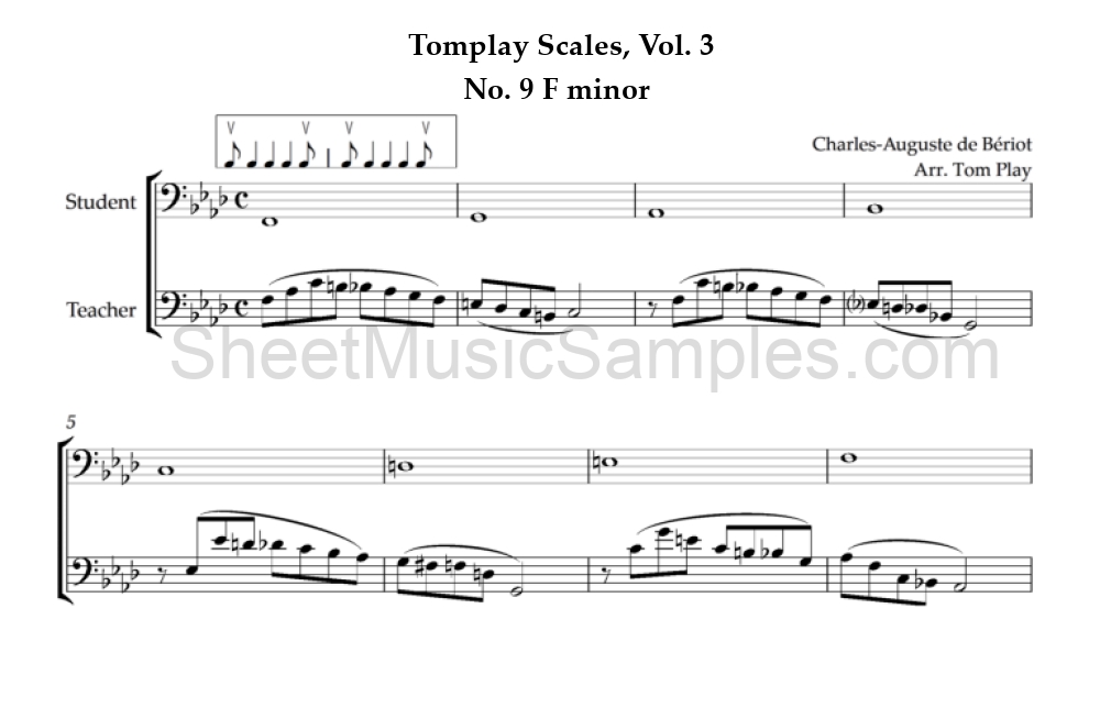 Tomplay Scales, Vol. 3 - No. 9 F minor