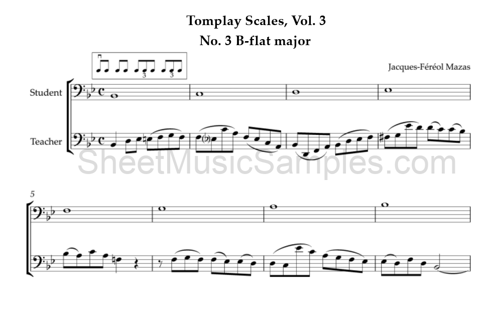 Tomplay Scales, Vol. 3 - No. 3 B-flat major