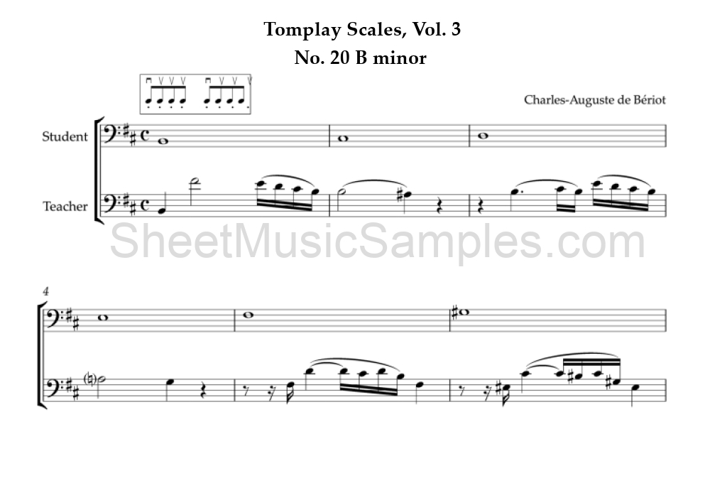 Tomplay Scales, Vol. 3 - No. 20 B minor