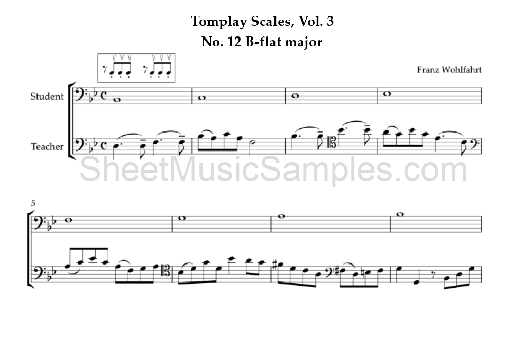 Tomplay Scales, Vol. 3 - No. 12 B-flat major