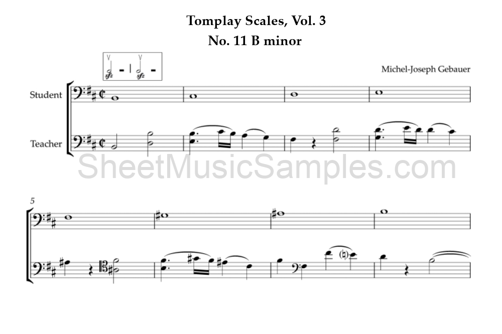 Tomplay Scales, Vol. 3 - No. 11 B minor