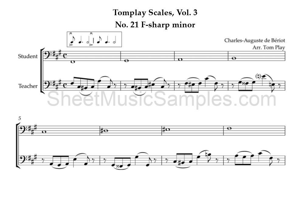 Tomplay Scales, Vol. 3 - No. 21 F-sharp minor