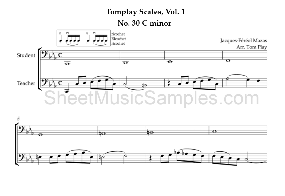 Tomplay Scales, Vol. 1 - No. 30 C minor