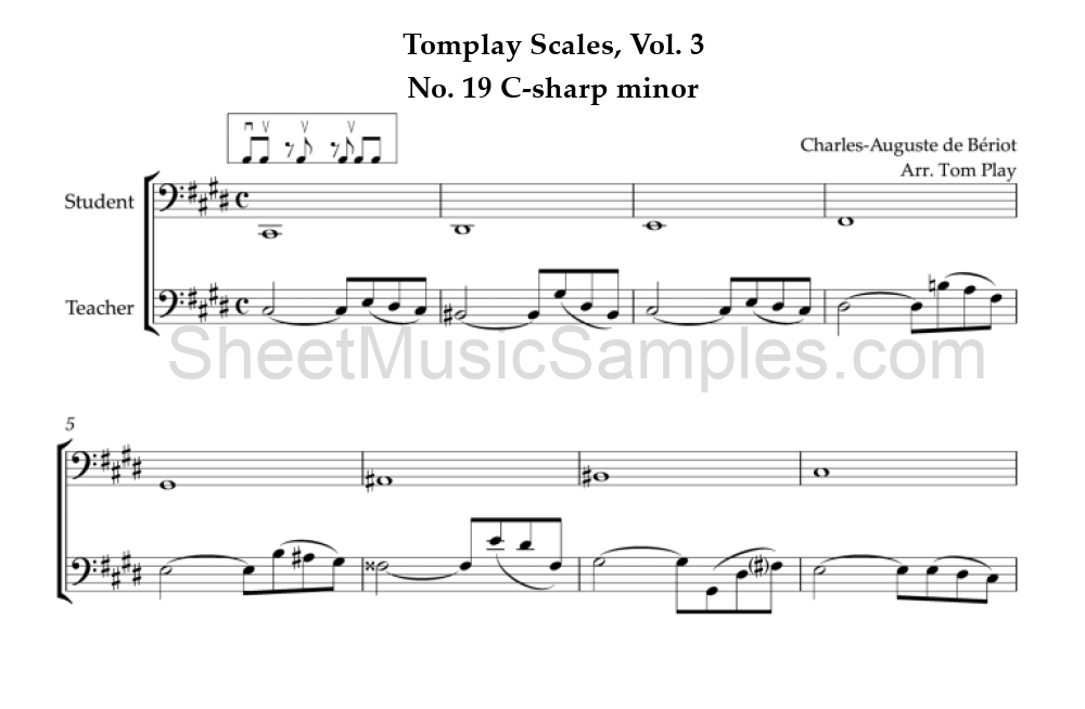 Tomplay Scales, Vol. 3 - No. 19 C-sharp minor