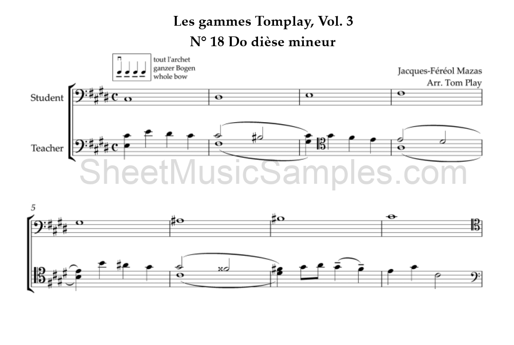 Les gammes Tomplay, Vol. 3 - N° 18 Do dièse mineur