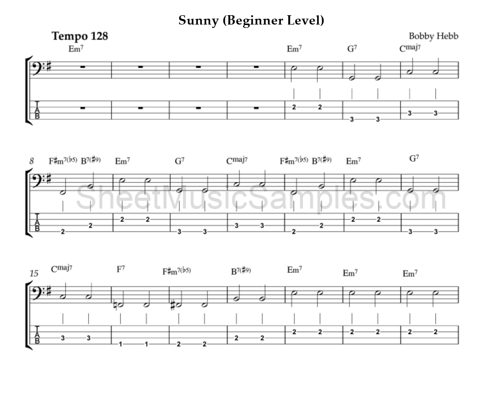 Sunny (Beginner Level)