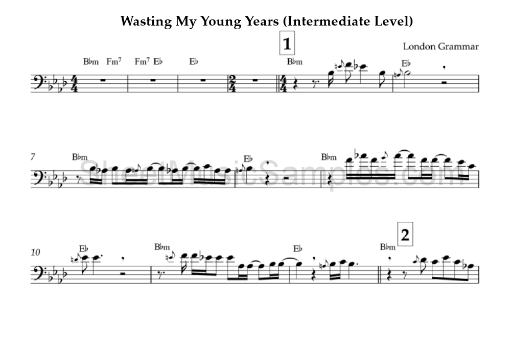 Wasting My Young Years (Intermediate Level)