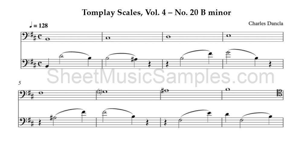 Tomplay Scales, Vol. 4 – No. 20 B minor