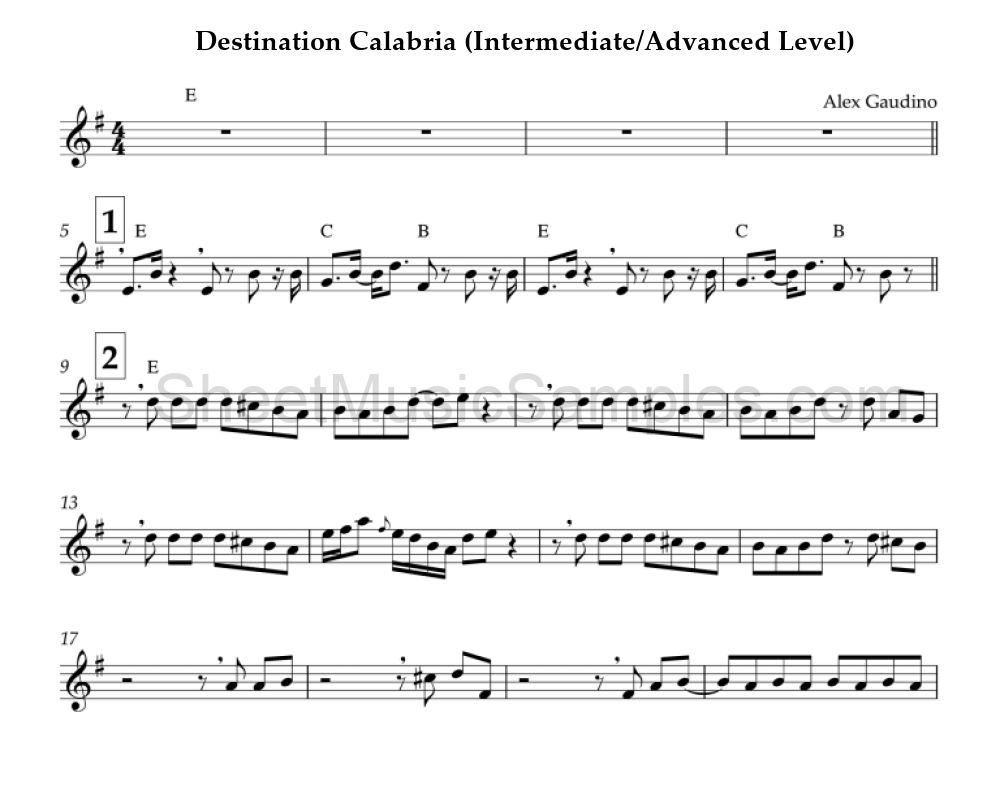 Destination Calabria (Intermediate/Advanced Level)