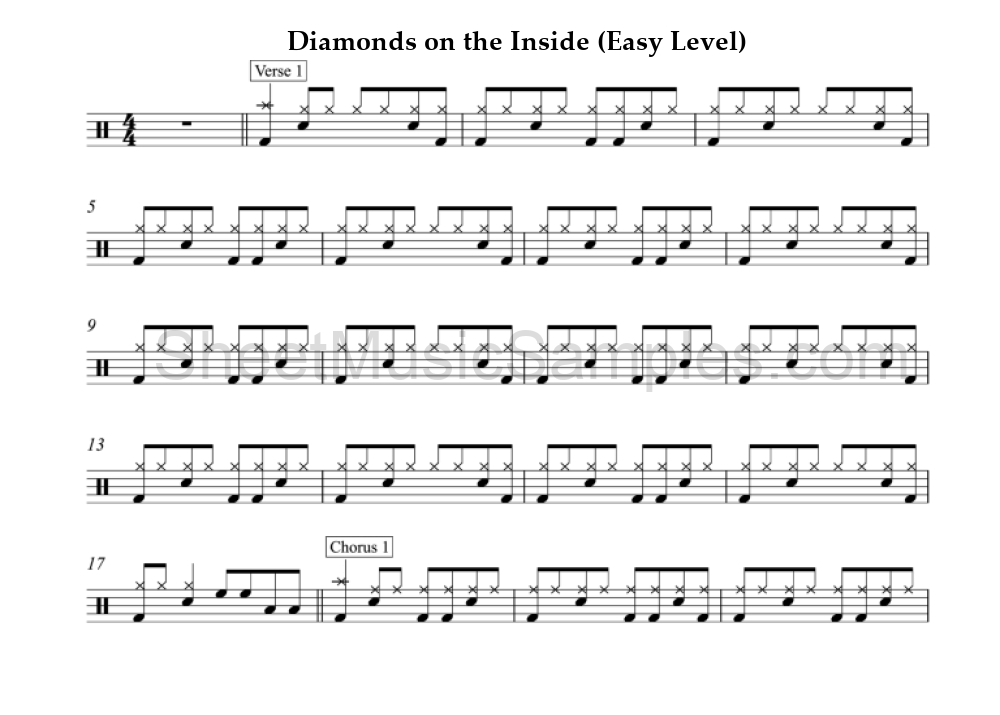 Diamonds on the Inside (Easy Level)