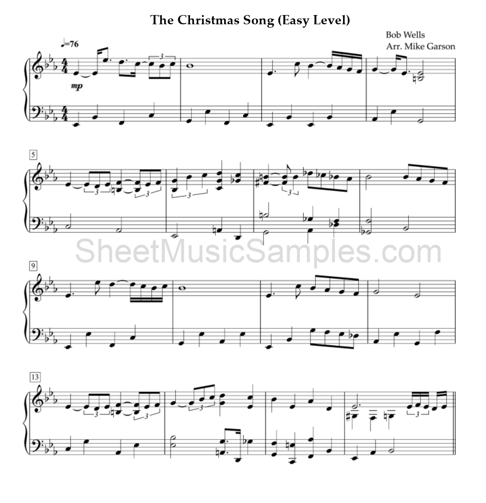 The Christmas Song (Easy Level)