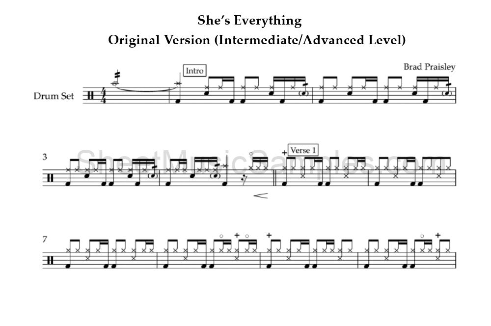 She’s Everything - Original Version (Intermediate/Advanced Level)