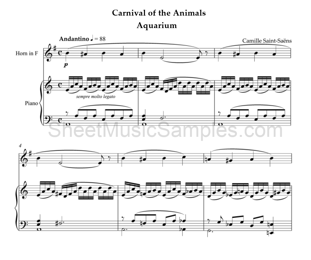 Carnival of the Animals - Aquarium