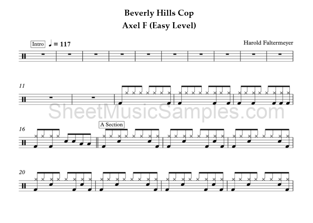 Beverly Hills Cop - Axel F (Easy Level)