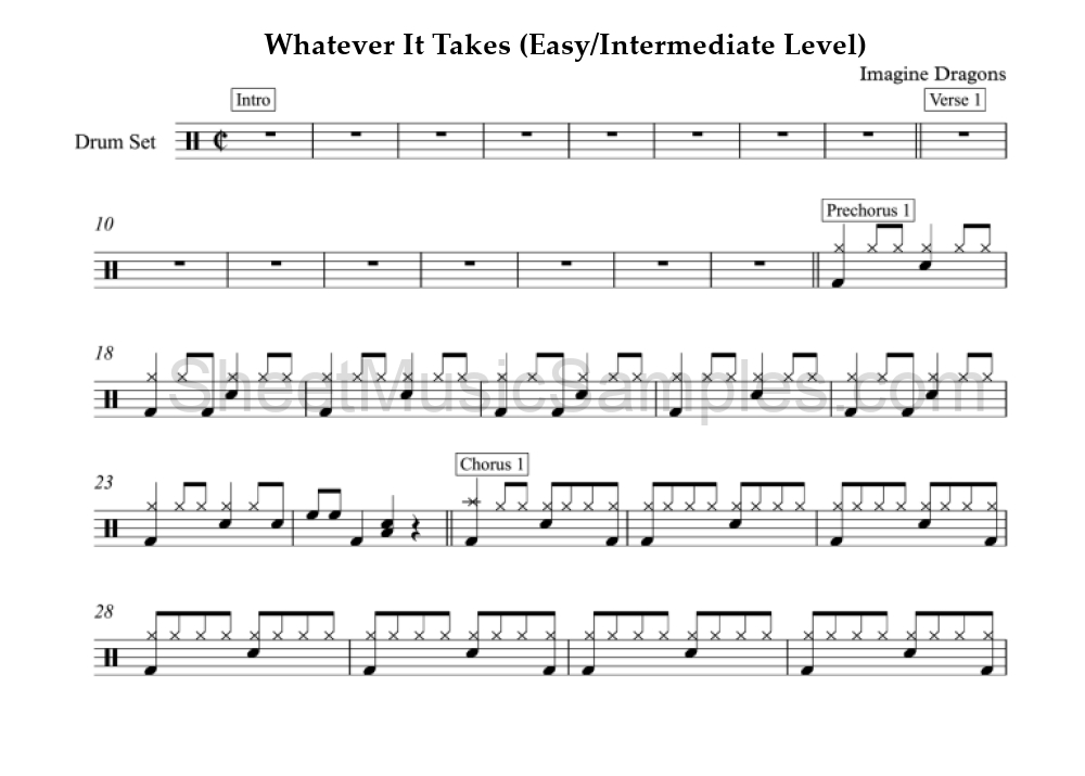 Whatever It Takes (Easy/Intermediate Level)