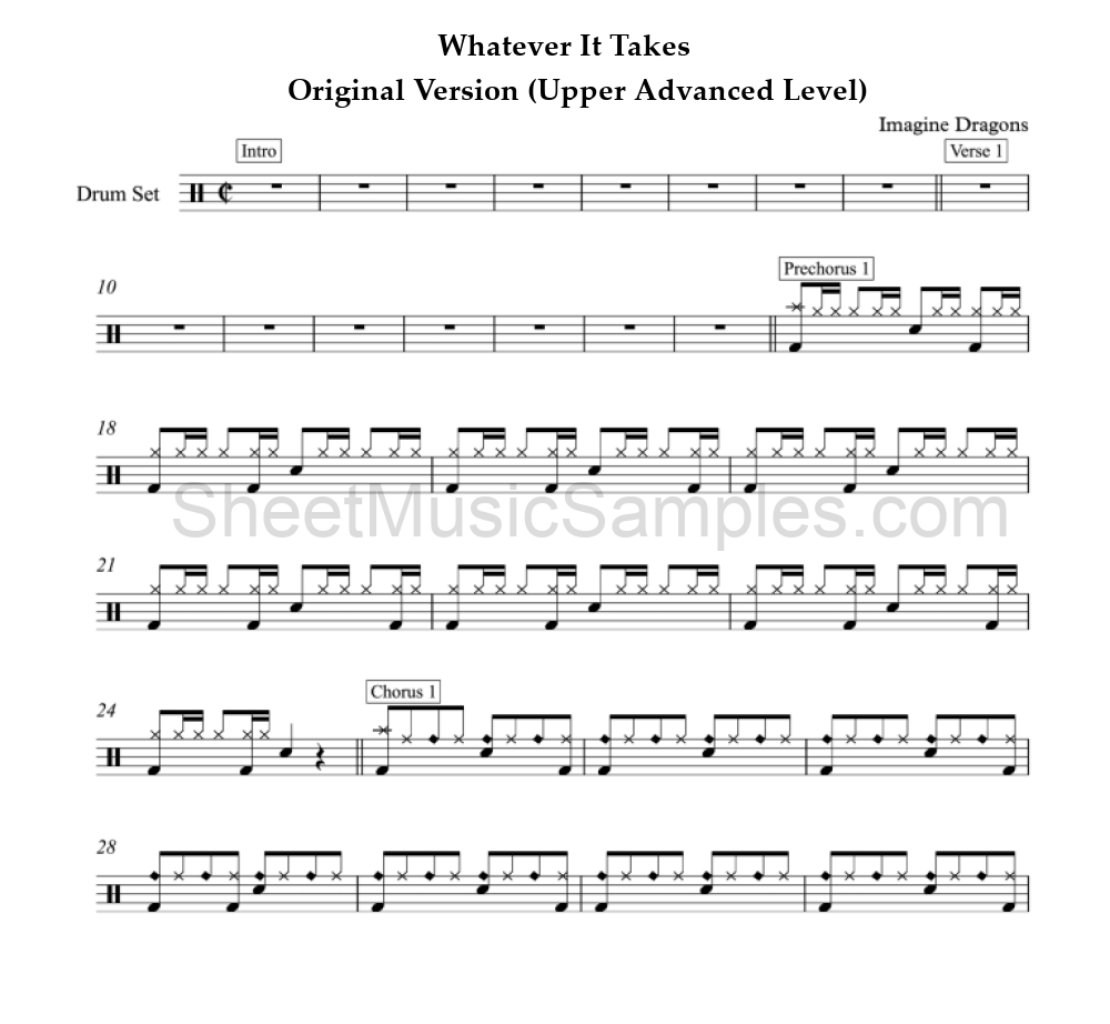 Whatever It Takes - Original Version (Upper Advanced Level)