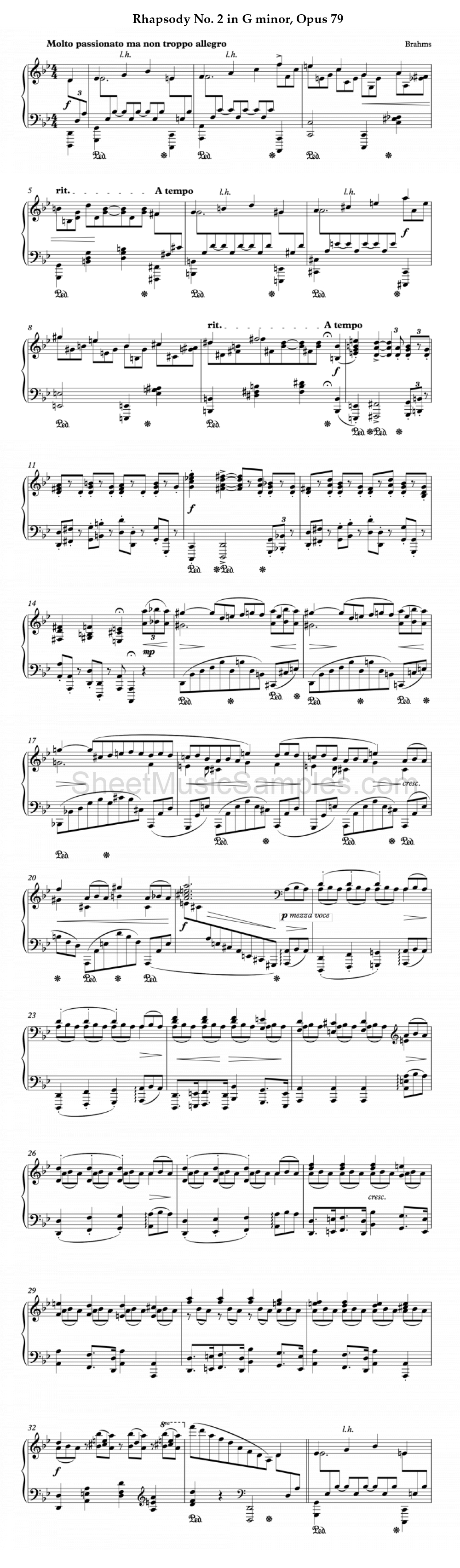 Rhapsody No. 2 in G minor, Opus 79