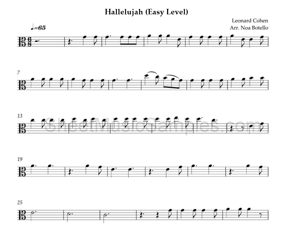 Hallelujah (Easy Level)