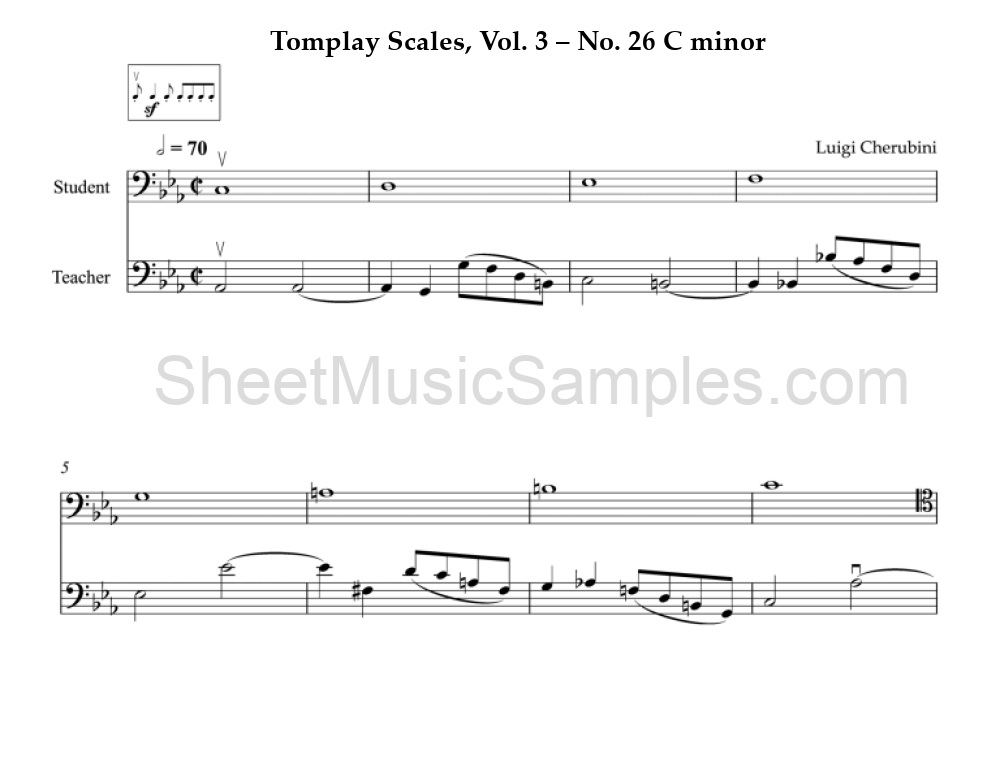 Tomplay Scales, Vol. 3 – No. 26 C minor