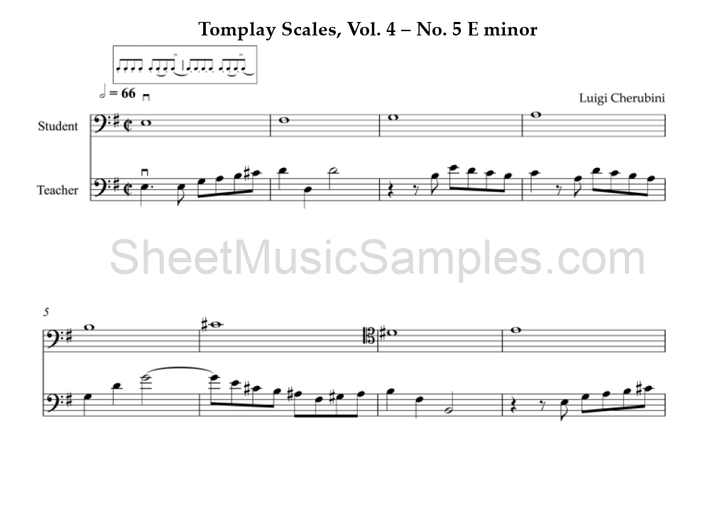 Tomplay Scales, Vol. 4 – No. 5 E minor