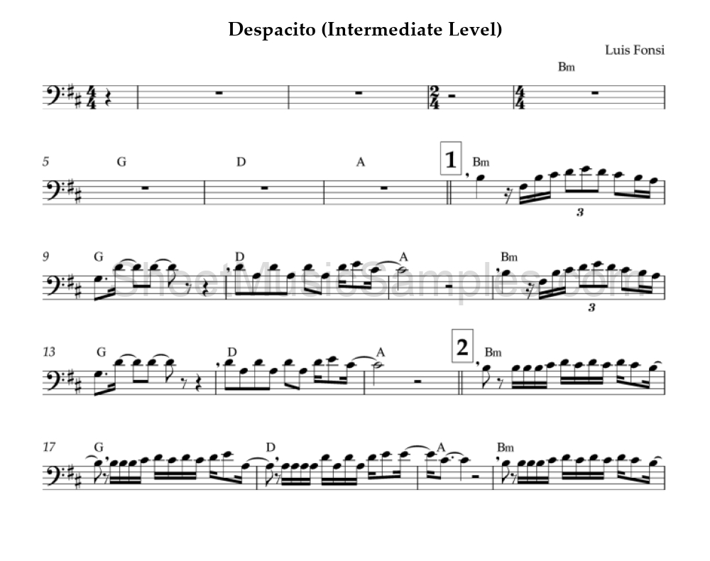 Despacito (Intermediate Level)