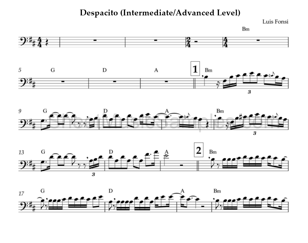 Despacito (Intermediate/Advanced Level)