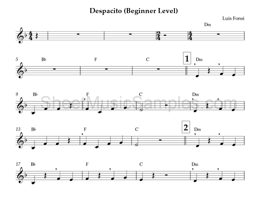 Despacito (Beginner Level)