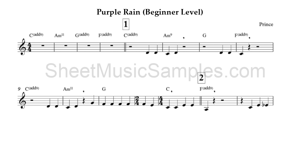 Purple Rain (Beginner Level)