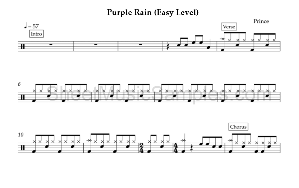 Purple Rain (Easy Level)