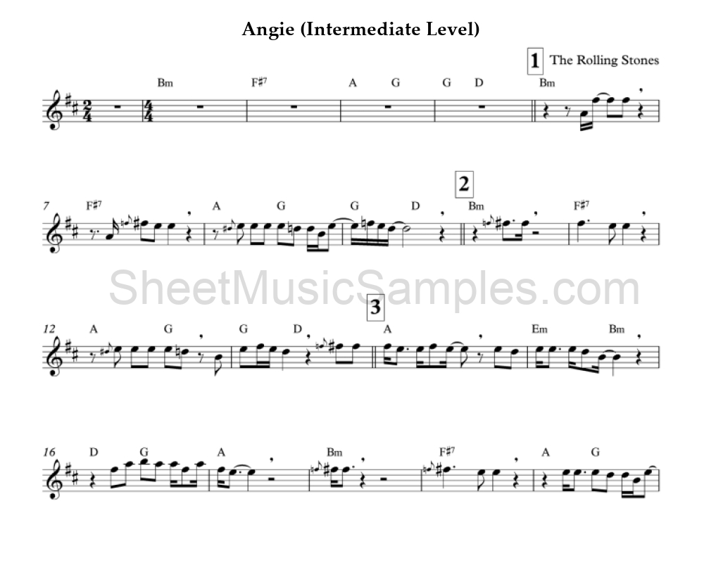 Angie (Intermediate Level)