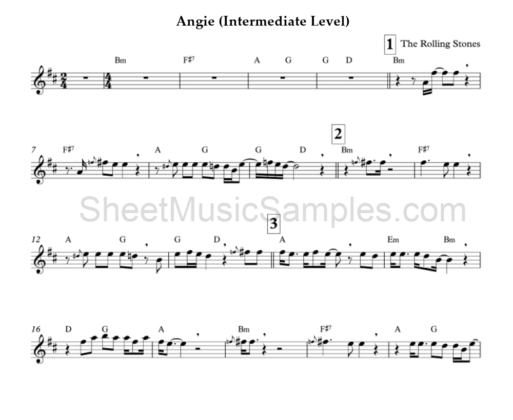 Angie (Intermediate Level)