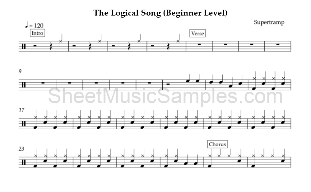 The Logical Song (Beginner Level)