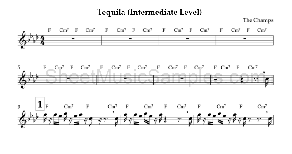 Tequila (Intermediate Level)