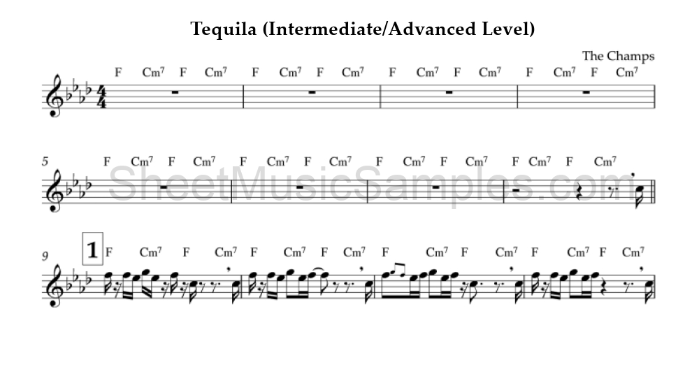 Tequila (Intermediate/Advanced Level)