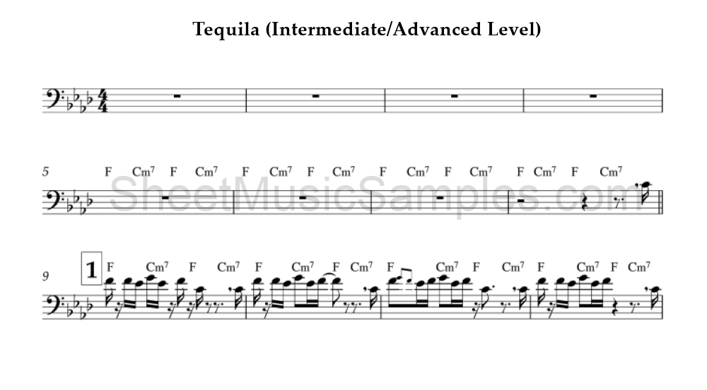 Tequila (Intermediate/Advanced Level)